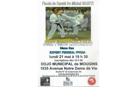 STAGE AVEC J.P LAVORATO 9ème DAN EXPERT FEDERAL